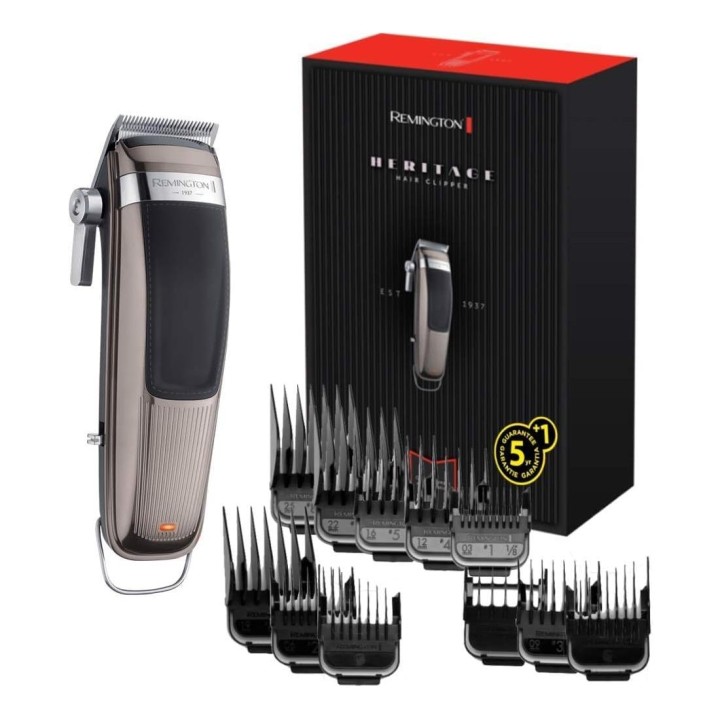 Remington HC9100 Heritage Cortapelos Pro con Cuchillas de Acero y Batería de Litio