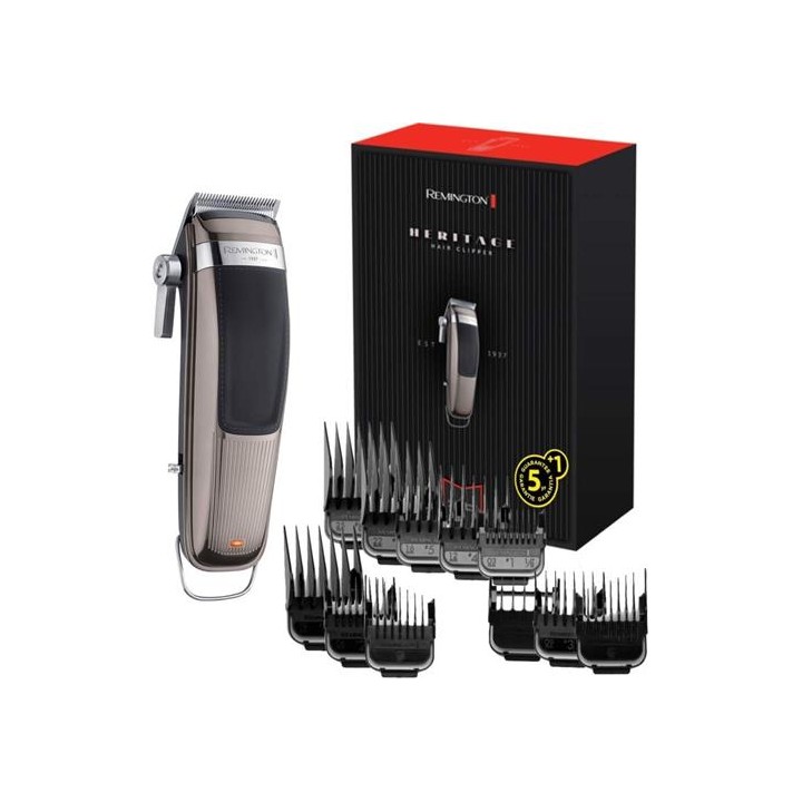 Remington HC9100 Heritage Cortapelos Pro con Cuchillas de Acero y Batería de Litio