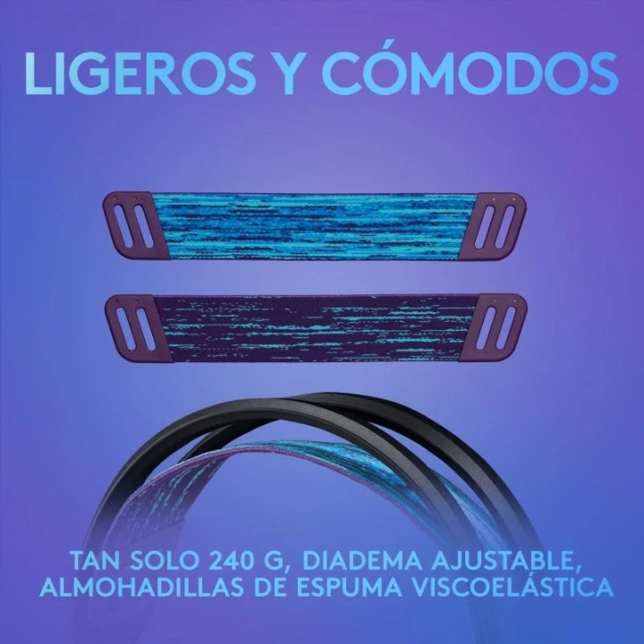 AURICULARES + MICROFONO LOGITECH GAMING G335 JACK 3.5MM BLACK/BLUE