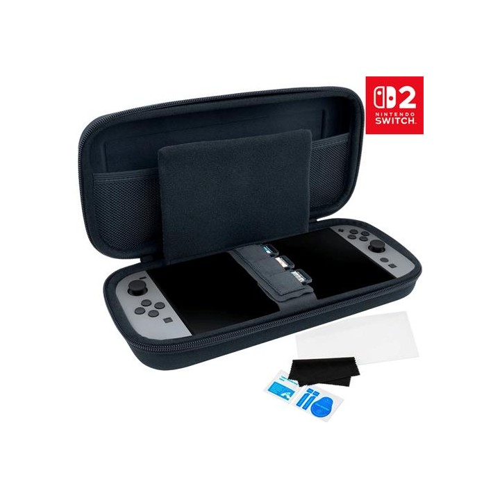 Nacon Pack Funda Rigida + Protector para Nintendo Switch 2 Negra (SWITCHNEWPACK5BLACK)