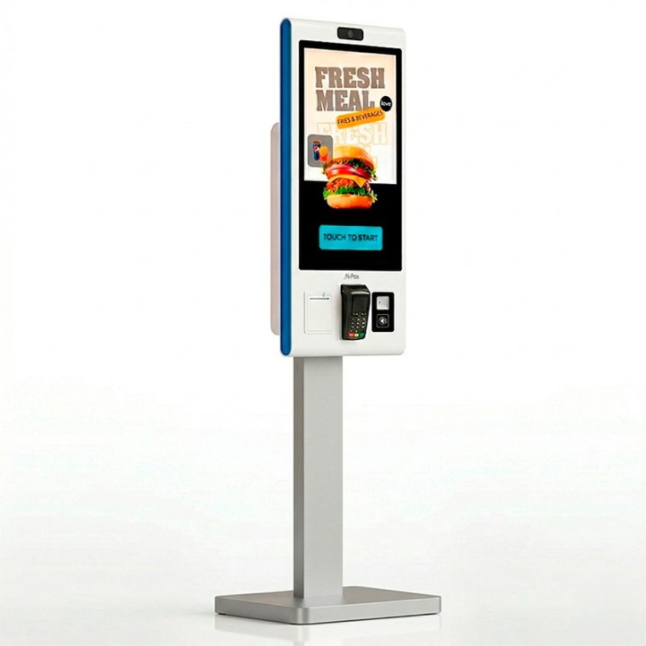 KIOSKO AUTOSERVICIO AVPOS SMARTLINE SUELO 27 I5 10TH/8GB/256GB/WIFI/PRINTER/2D/W11PRO WHITE