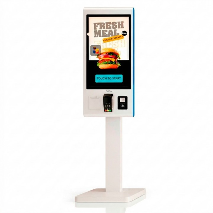 KIOSKO AUTOSERVICIO AVPOS SMARTLINE SUELO 27 I5 10TH/8GB/256GB/WIFI/PRINTER/2D/W11PRO WHITE