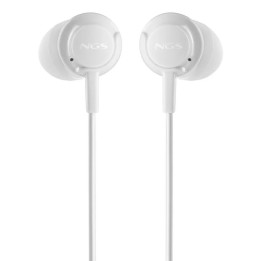 AURICULARES + MICROFONO NGS DRIFT IN EAR JACK 3,5MM WHITE