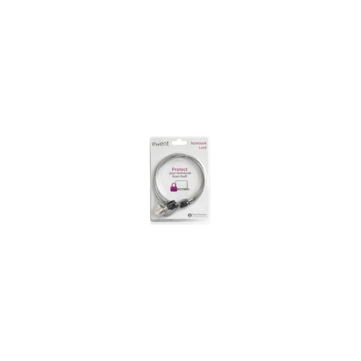 CABLE SEGURIDAD EWENT PORTATIL LLAVE EW1242