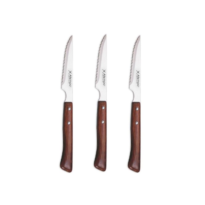 ATEMPO 123-11-03 PACK 3 CUCHILLOS CHULETEROS-DOBLE BLISTER