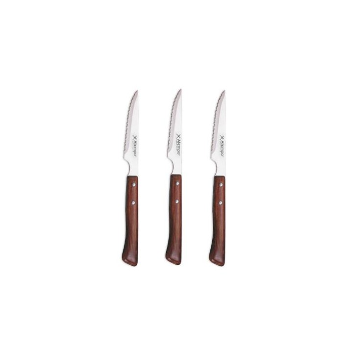 ATEMPO 123-11-03 PACK 3 CUCHILLOS CHULETEROS-DOBLE BLISTER