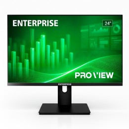 MONITOR ENTERPRISE PRO-VIEW 24 IPS FHD 120HZ VGA + HDMI + DISPLAYPORT ERGONOMICO MULTIMEDIA VESA ULTRA THIN BORDER FREE 3YR GAR