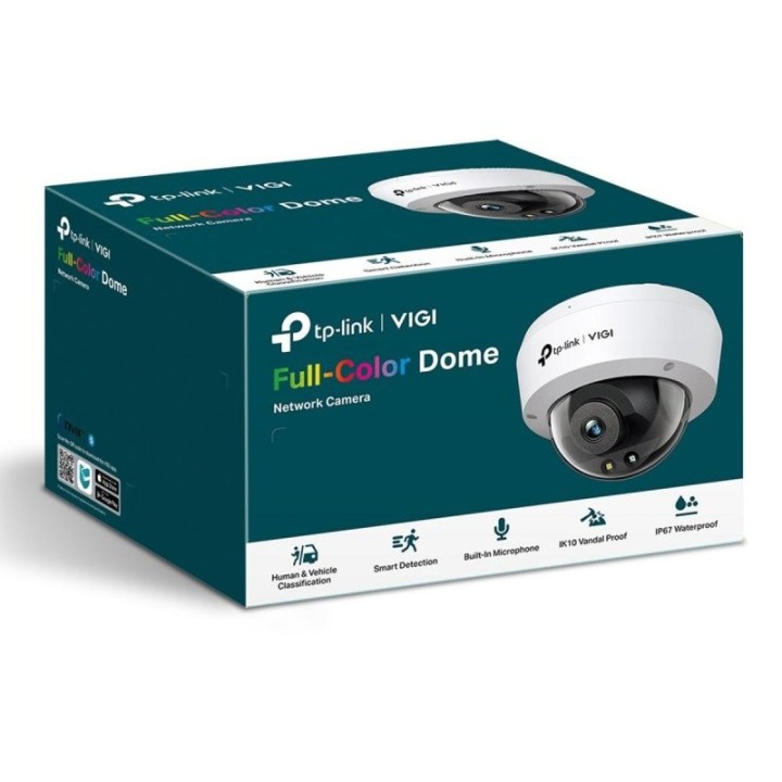 CAMARA IP TP-LINK VIGI DOME EXTERIOR/INTERIOR 3MP 2.8MM IR 30M IP67 POE/CC
