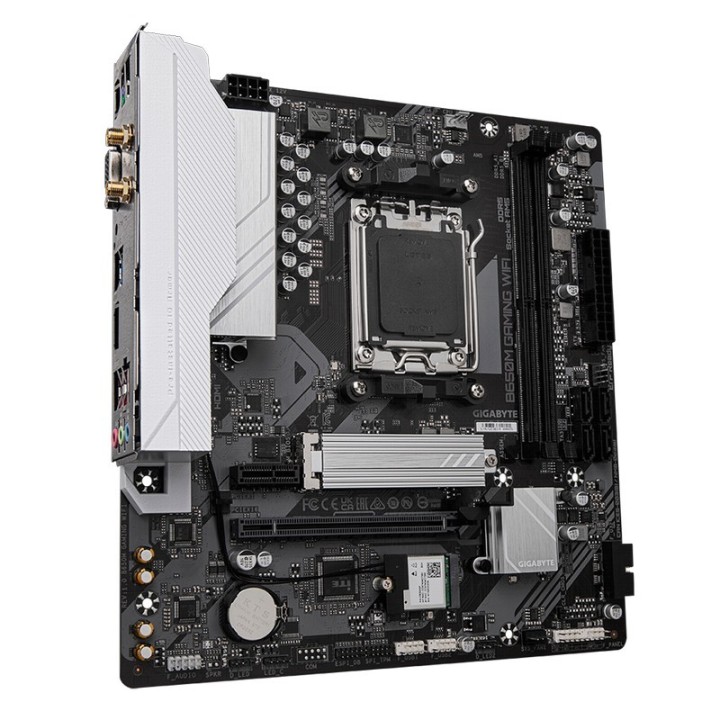PLACA BASE GIGABYTE GA-B650M GAMING PLUS WIFI AM5 MATX 4XDDR5 HDMI DP