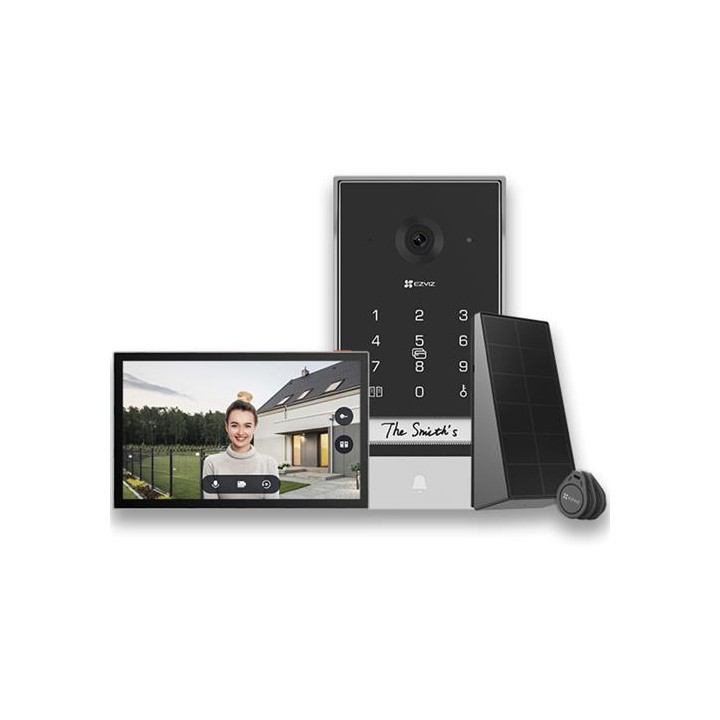 EZVIZ EP7 Videoportero Solar sin Cables 2K Audio Bidireccional, WiFi 2.4/5 GHz