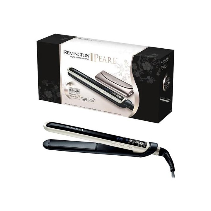Remington S9500 E51 Pearl Plancha de Pelo con Display Digital y 230º