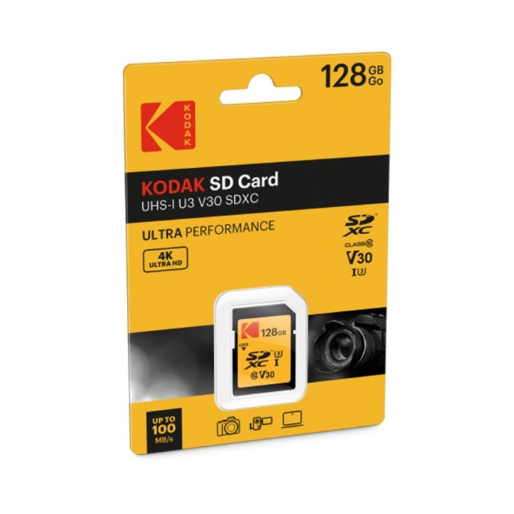 Memoria SDXC 128GB UHS-I U3 V30 Kodak