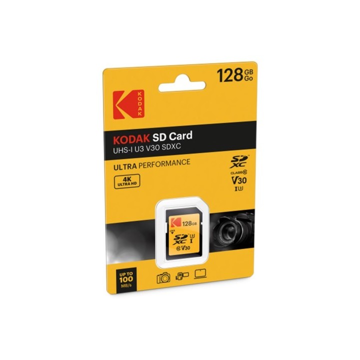 Memoria SDXC 128GB UHS-I U3 V30 Kodak