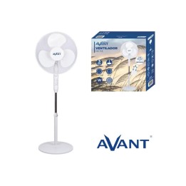 Avant AV7762 Ventilador Pie 45W con Mando a Distancia Blanco