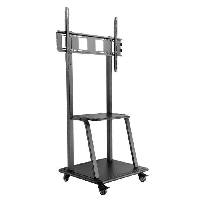 SOPORTE TV MONITOR TOOQ SUELO CON RUEDAS 37 - 100 150KG BLACK