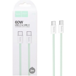 Cable USB-C a USB-C 2 Metros 60W Hoco X104 Trenzado Reforzado Verde