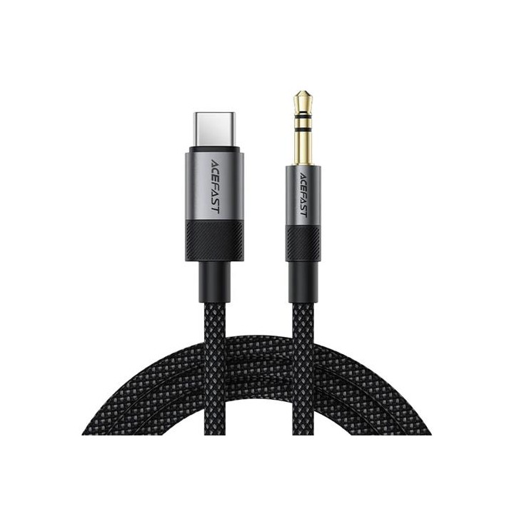 Acefast J11 Adaptador USB-C a Jack 3.5mm Macho Negro
