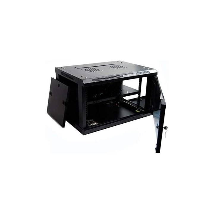 ARMARIO RACK POWERGREEN 6U 60X45 TERMOSTATO + VENTILADORES + 1 BANDEJA