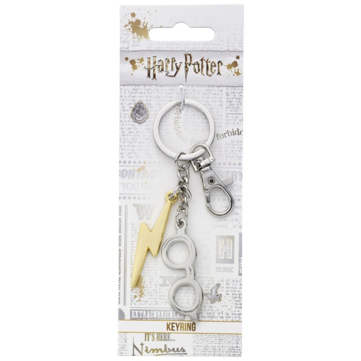 Llavero Lightning Bolt & Glasses Harry Potter