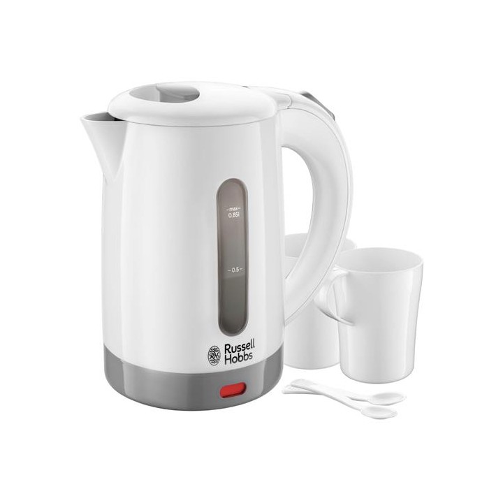 Russell Hobbs 23840-70 Hervidor de Viaje 0.85 L con 2 tazas