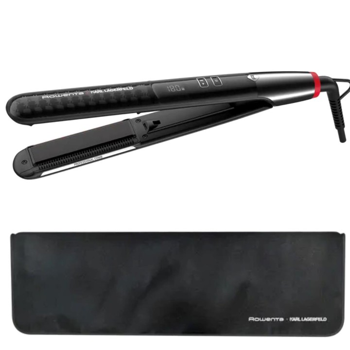 Rowenta SF466LF0 Plancha de Pelo Digital con Keratina Karl Lagerfeld