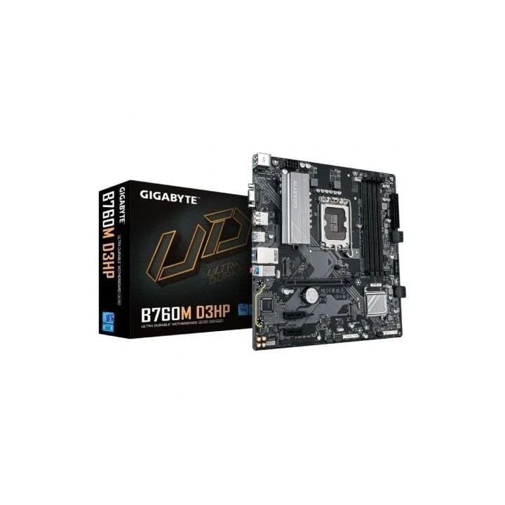 PLACA BASE GIGABYTE GA-B760M-D3HP VGA + HDMI + DP 4XDDR5 MATX