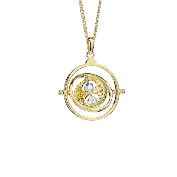 Colgante Giratiempos Harry Potter plata baño oro