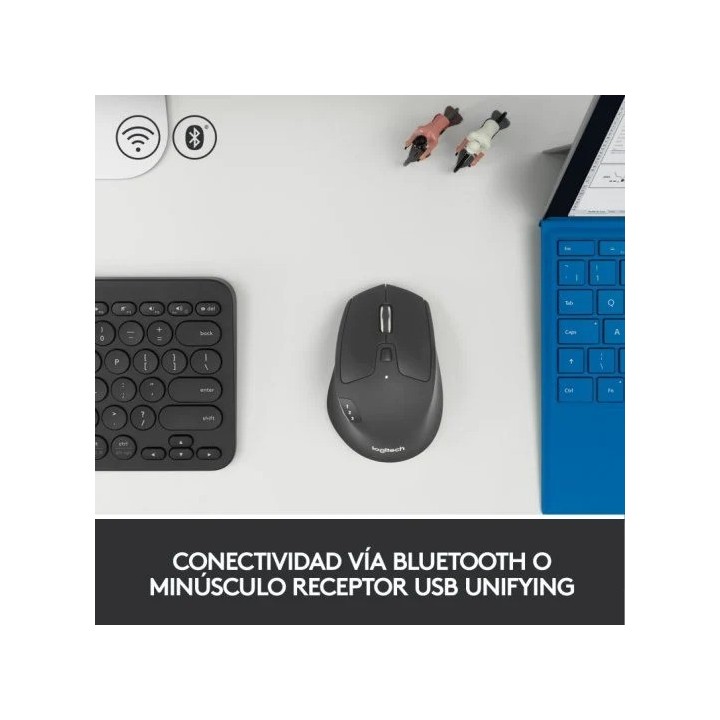 RATON LOGITECH TRIATHLON M720 WIRELESS BLUETOOTH 1000DPI BLACK