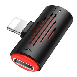 Borofone Bv6 divisor de auriculares lightning negro