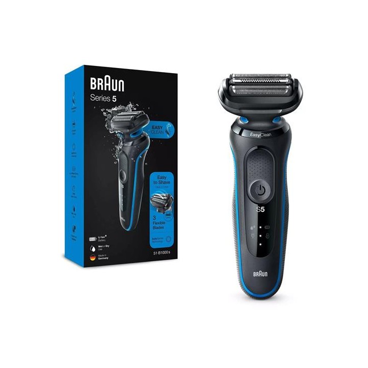 Braun 51-B1000S Afeitadora Series 5 Seco y Mojado Recargable