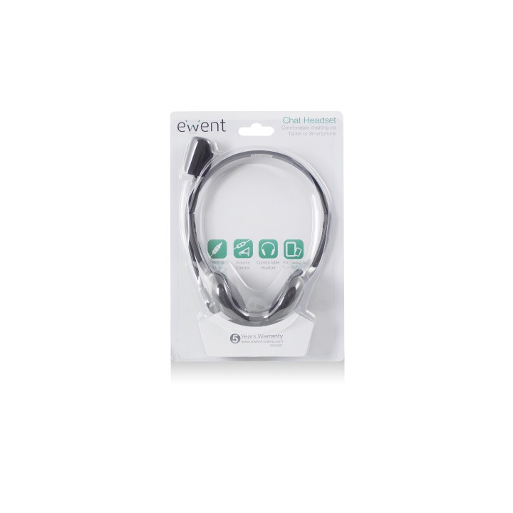 AURICULARES EWENT DIADEMA MICROFONO EW3567