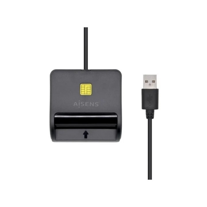 LECTOR DE TARJETAS DNI AISENS DNI + SIM/MICROSD USB BLACK