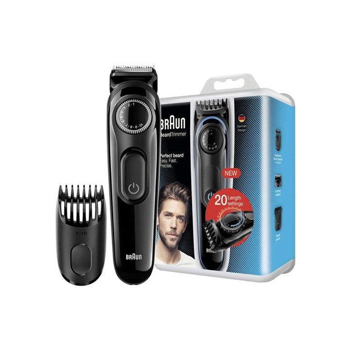 Braun BT3000 Recortadora para Barba y Pelo con 20 Ajustes