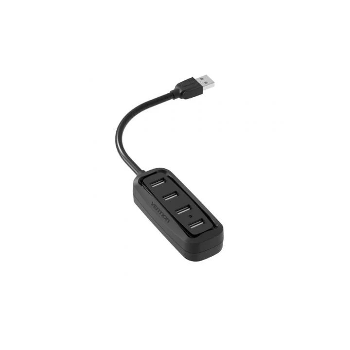 HUB USB-A 2.0 VENTION 4 PUERTOS USB-A 2.0 0.15M BLACK