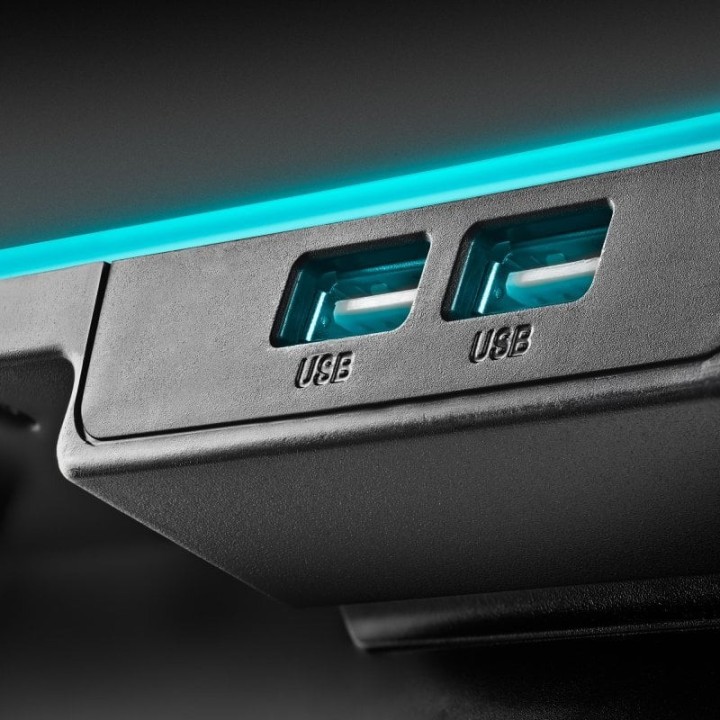 SOPORTE + VENTILADOR NOTEBOOK NGS HEROSTAND RGB BLACK + SOPORTE SMARTPHONE