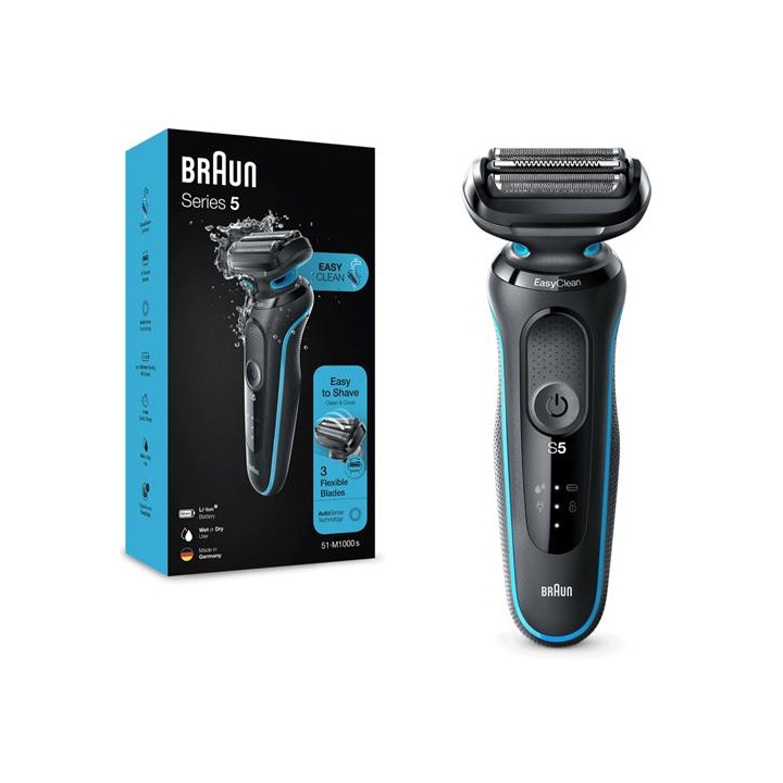 Braun Afeitadora 51-M1000S Serie 5 Recargable, Wet & Dry