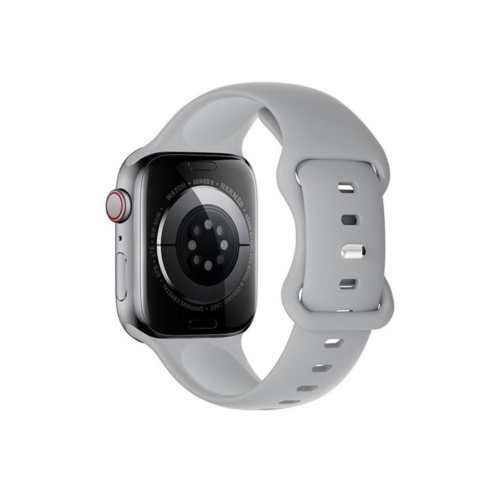 Hoco iWatch WA15 Flexible Buckle Solid Color Silicone Strap (38/40/41mm) Gris