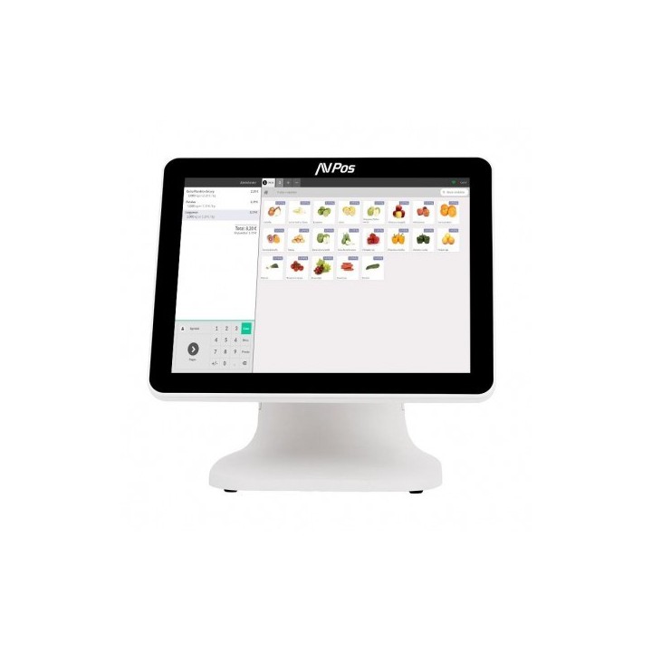 TPV AVPOS K5000 15 ALUMINIO TACTIL INTEL N100/8GB/128GB/LAN 1000/W11PRO WHITE 3YR