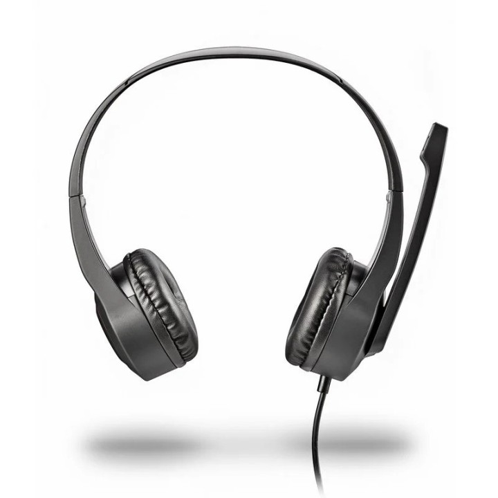 AURICULARES + MICROFONO NGS MSX10PRO JACK 3.5MM BLACK + ADAPTADOR DOBLE JACK