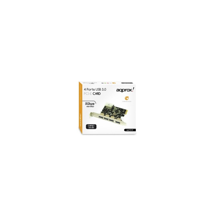 TARJETA USB 3.0 4 PUERTOS PCI-E APPROX APPPCIE4P