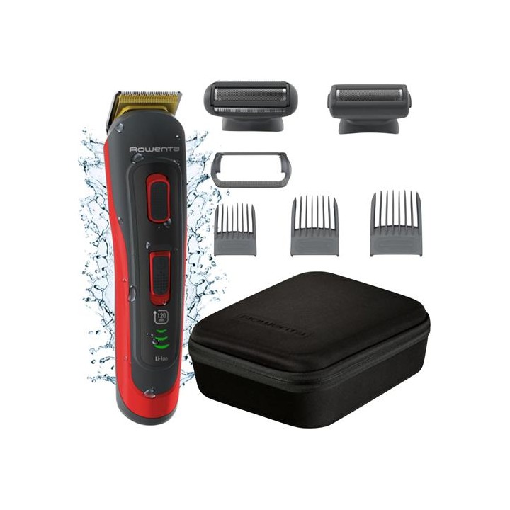 Rowenta TN9400 Recortadora Recargable 8 en 1 para Barba, Cabello y Cuerpo