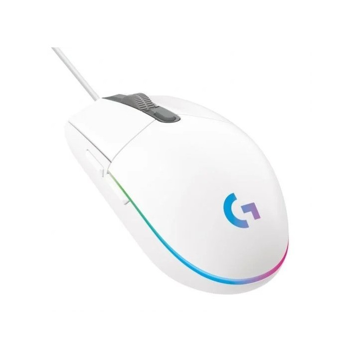 RATON LOGITECH G203 LIGHTSYNC RGB USB WHITE