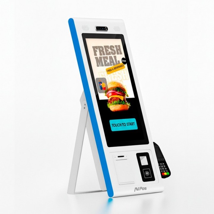 KIOSKO AUTOSERVICIO AVPOS SMARTLINE 22 OCTA/8GB/128GB/WIFI/PRINTER/2D ANDROID13