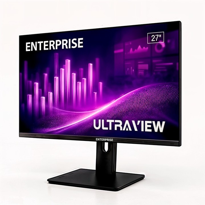 MONITOR ENTERPRISE ULTRA-VIEW 27 IPS QHD 2K 120HZ USB + HDMI + DISPLAYPORT ERGONOMICO MULTIMEDIA VESA 3YR GAR
