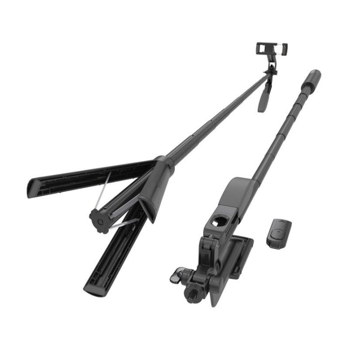 TRIPODE/PALO SELFIE AISENS + MANDO BLUETOOTH 3 IN 1 BLACK