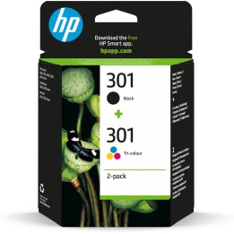 HP 301 Cartucho tinta original Negro y Tricolor Pack