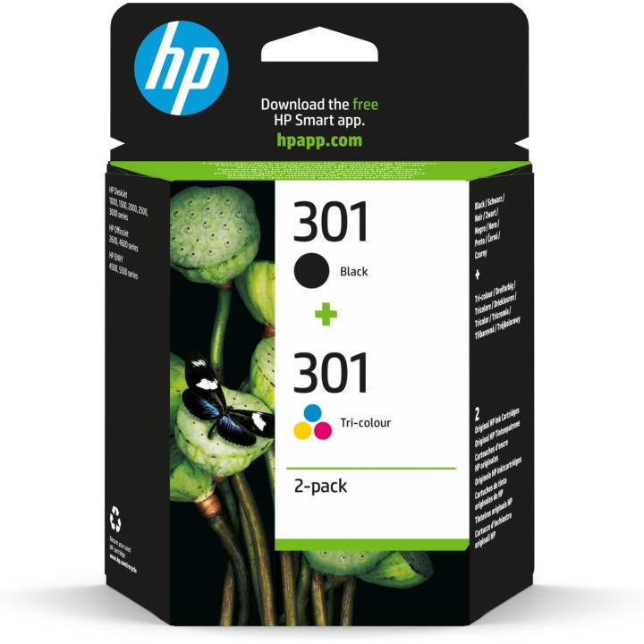 HP 301 Cartucho tinta original Negro y Tricolor Pack