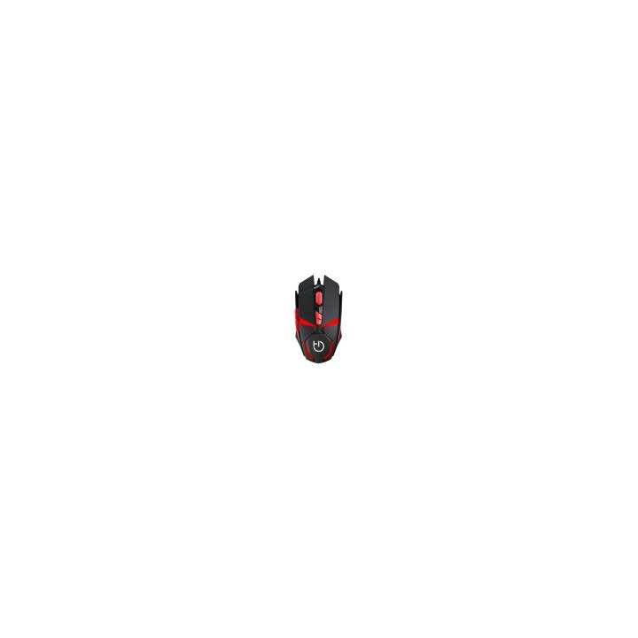 RATON HIDITEC MICRURUS GAMING USB NEGRO ROJO GMO010001