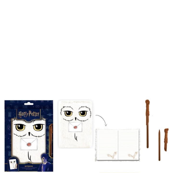 Cuaderno A5 + boligrafo Hedwig Harry Potter