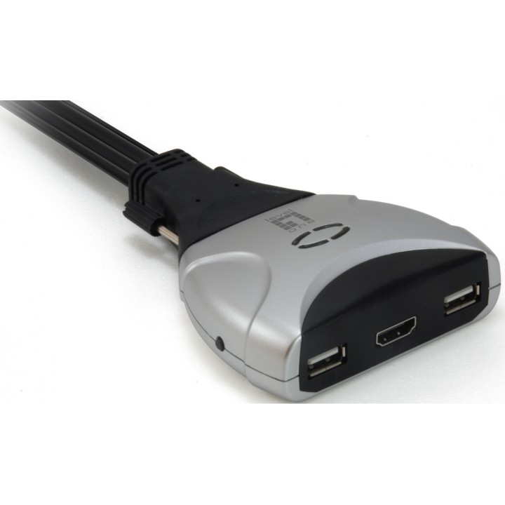 KVM LEVEL ONE SWITCH 2 PUERTOS HDMI USB KVM-0290